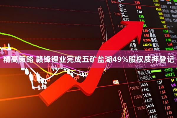 精高策略 赣锋锂业完成五矿盐湖49%股权质押登记